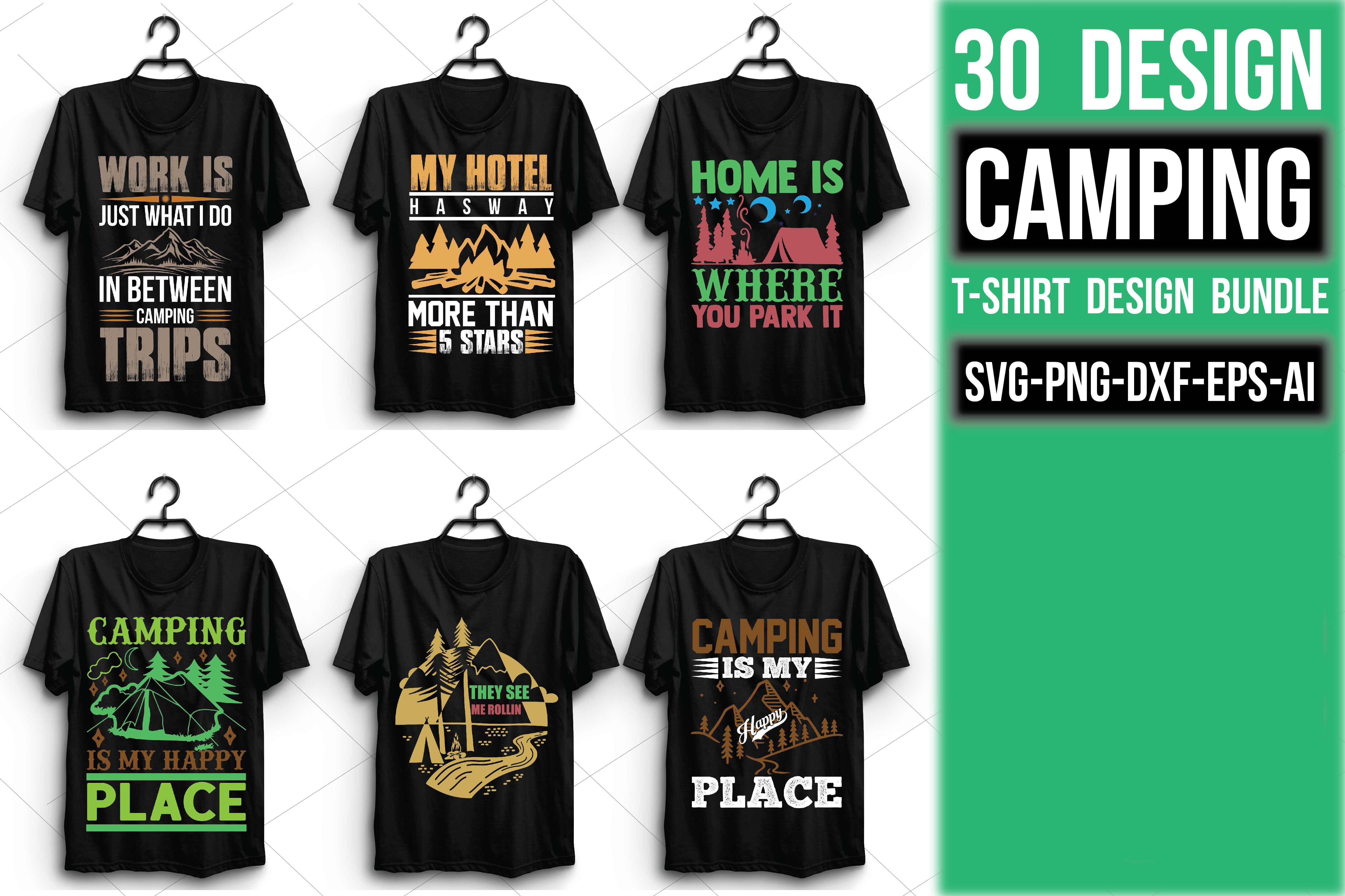 Camping T Shirt Bundle 7 - CraftNest - Digital Crafting and Art