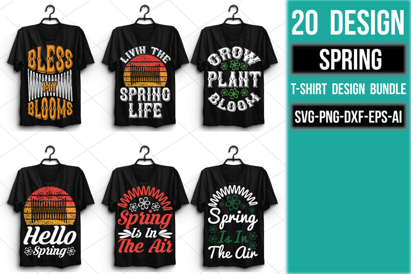 Spring T Shirt Bundle - CraftNest - Digital Crafting and Art