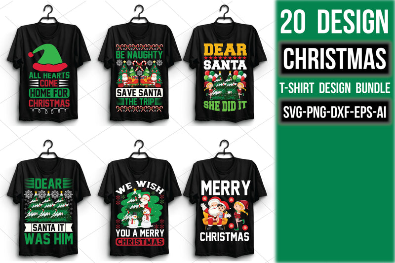 Christmas T Shirt Bundle 16 - CraftNest - Digital Crafting and Art