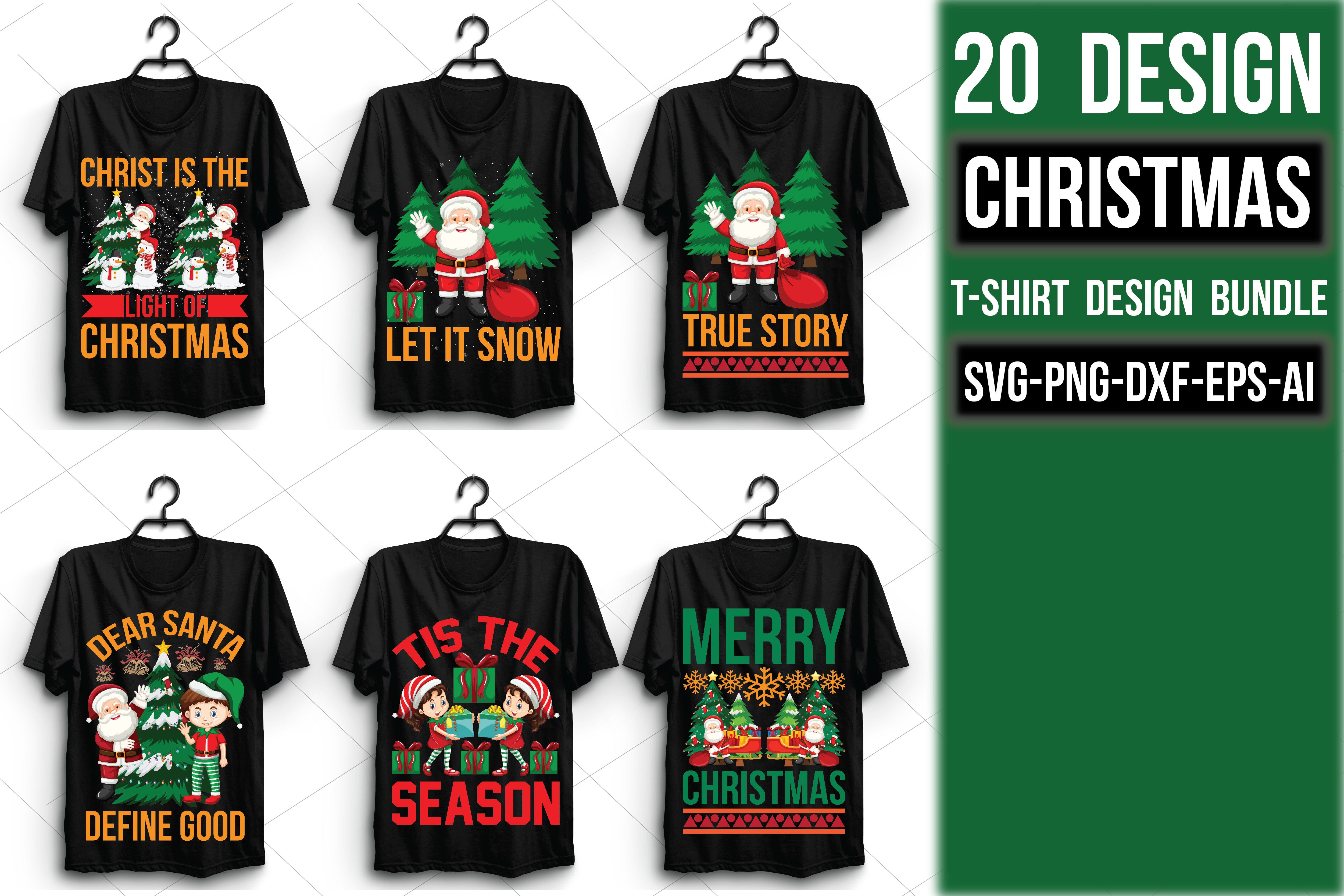 Christmas T Shirt 20 Bundle - CraftNest - Digital Crafting and Art