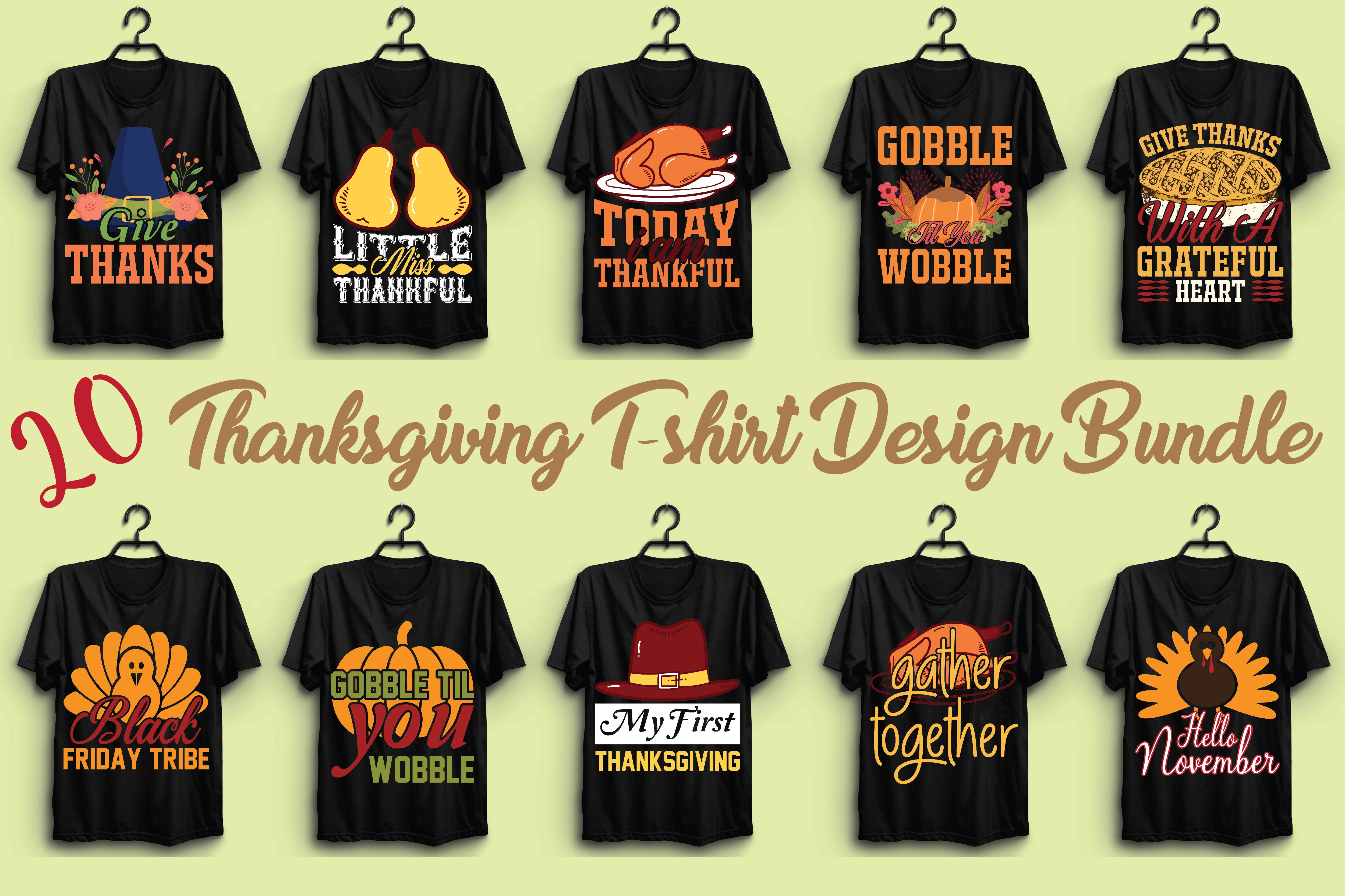 Thanksgiving T Shirt Bundle 6 - CraftNest - Digital Crafting and Art