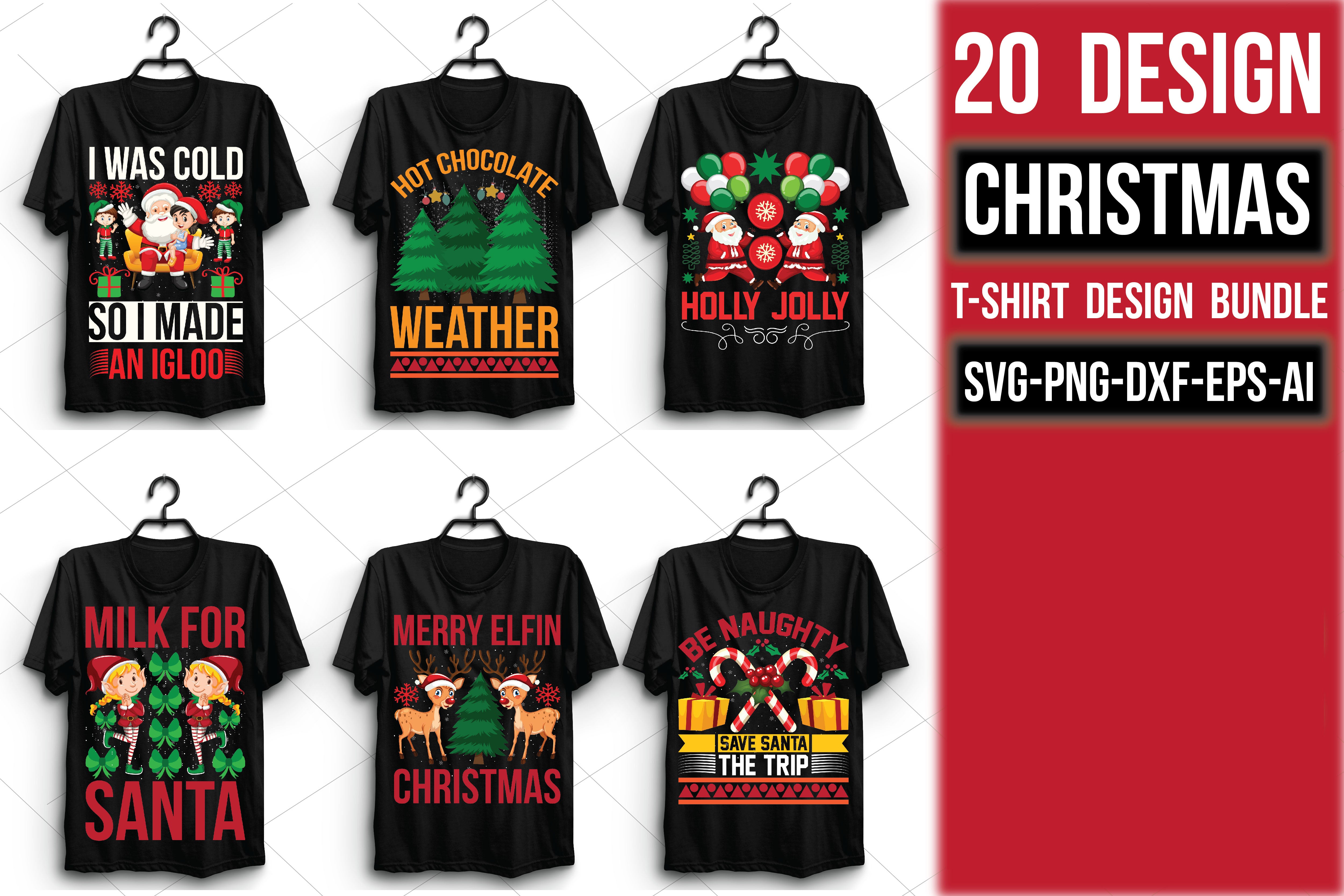 Christmas T Shirt Bundle 21 - CraftNest - Digital Crafting and Art