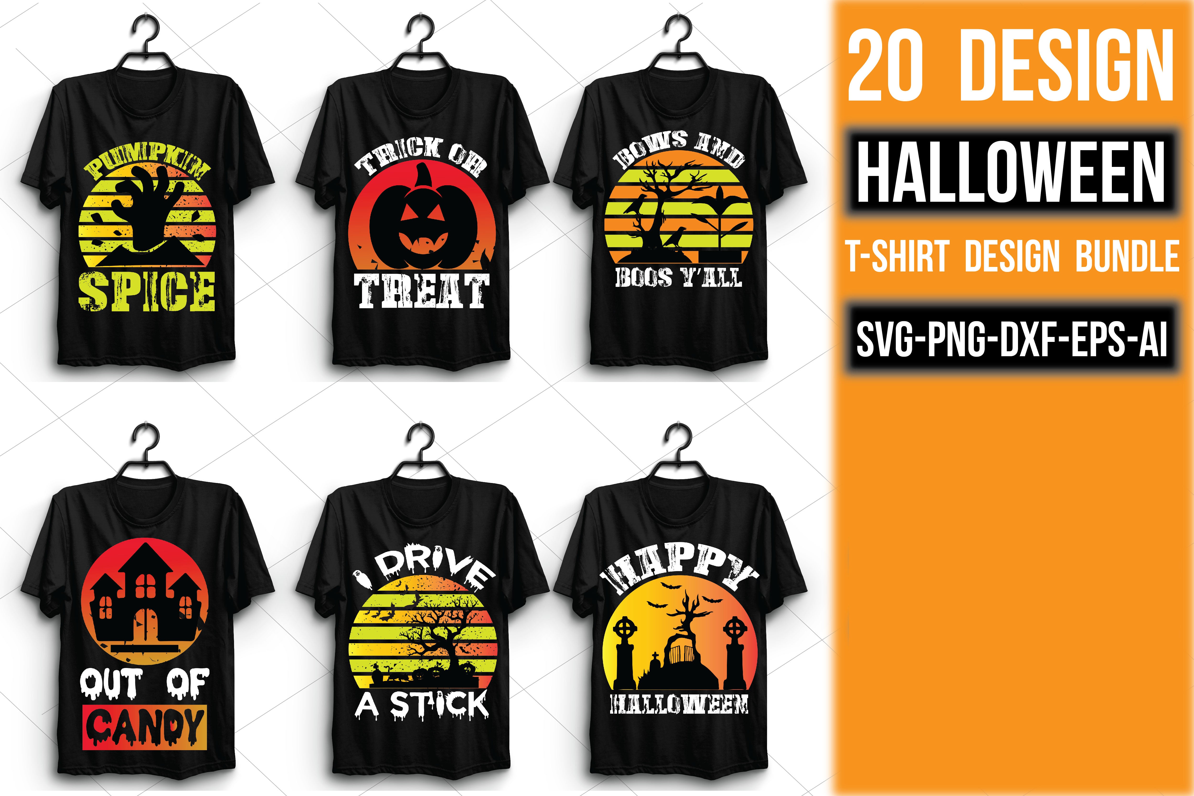 Halloween T Shirt Bundle 7 - CraftNest - Digital Crafting and Art
