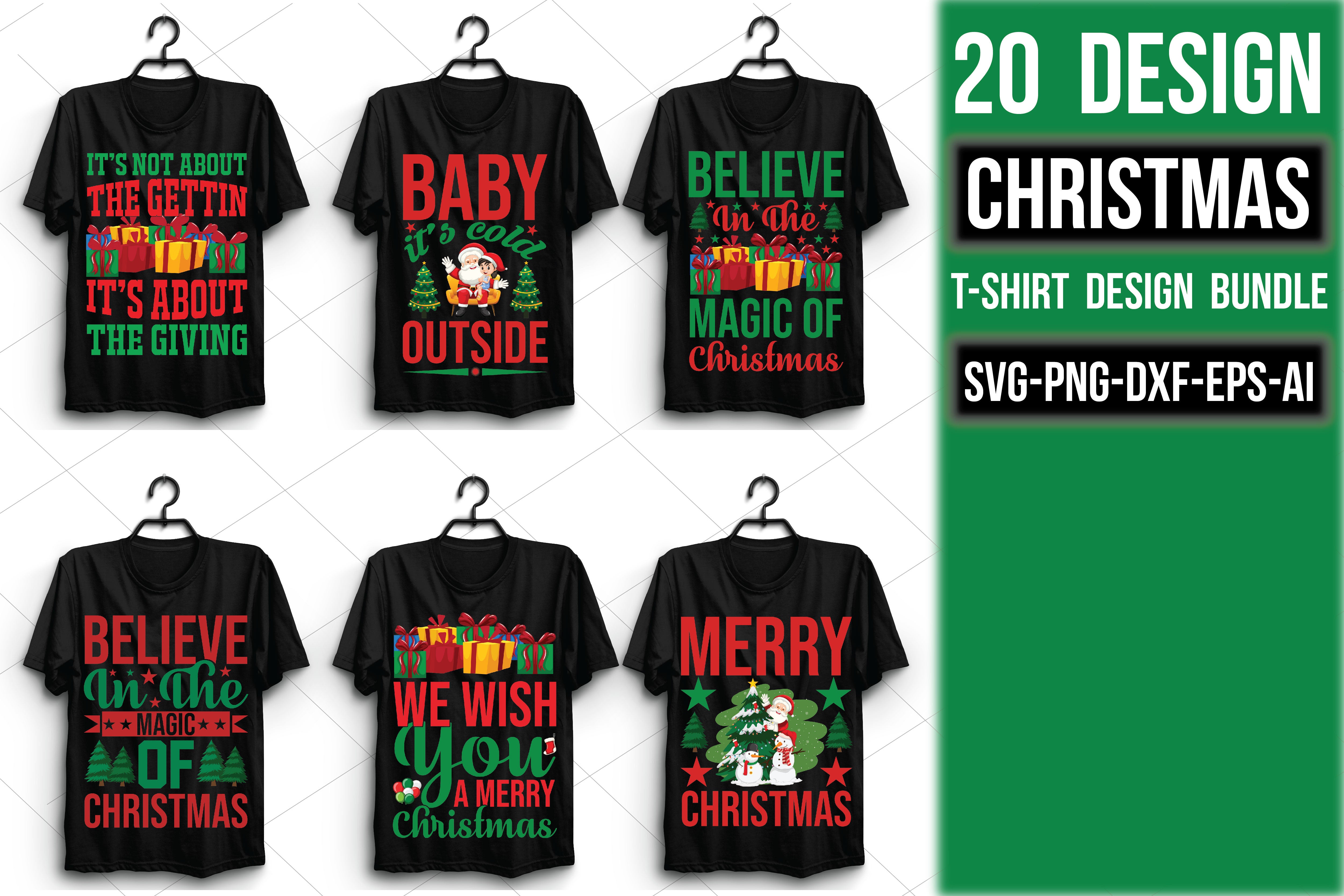 Christmas T Shirt Bundle 19 - CraftNest - Digital Crafting and Art