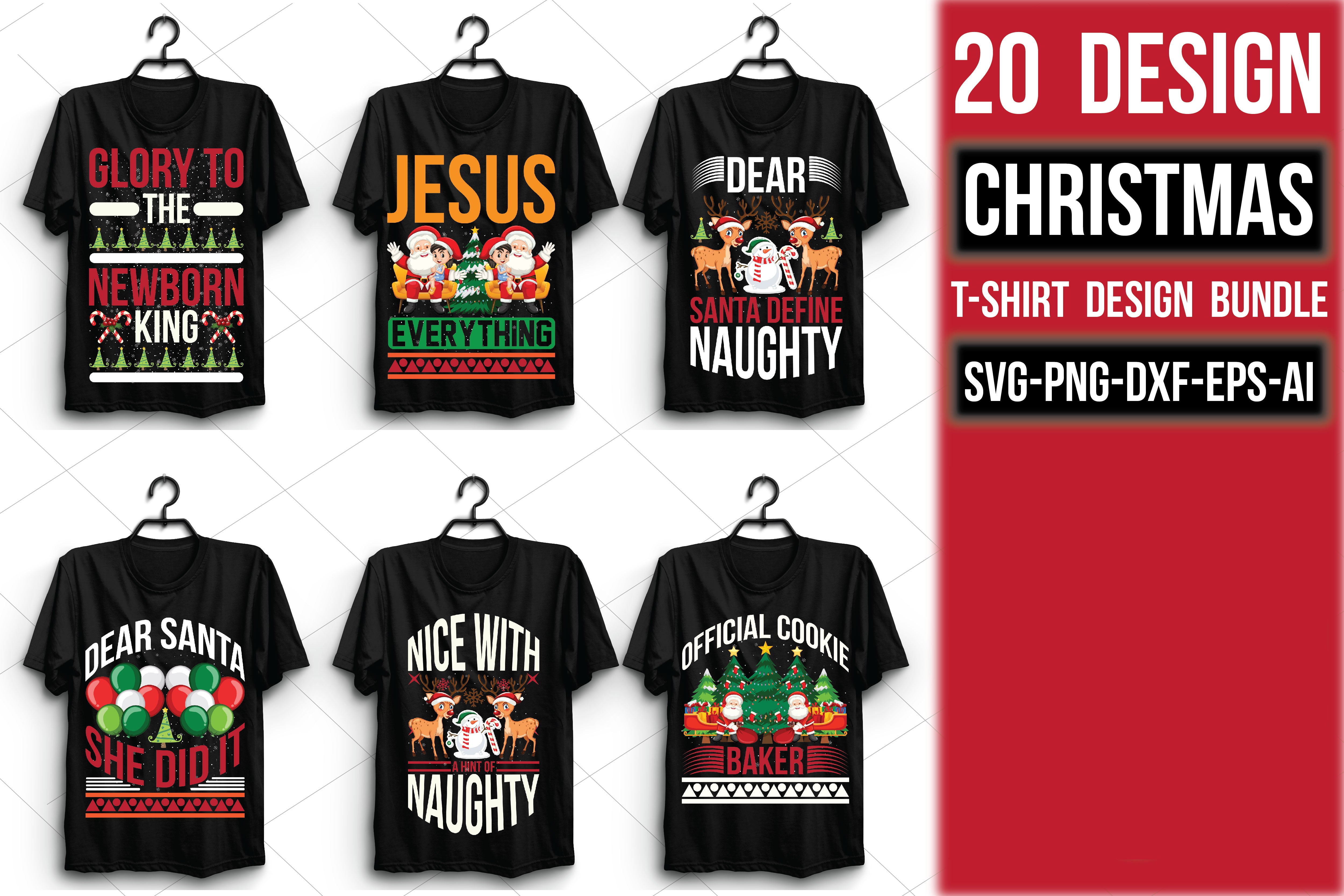 Christmas T Shirt 20 Bundle 4 - CraftNest - Digital Crafting and Art