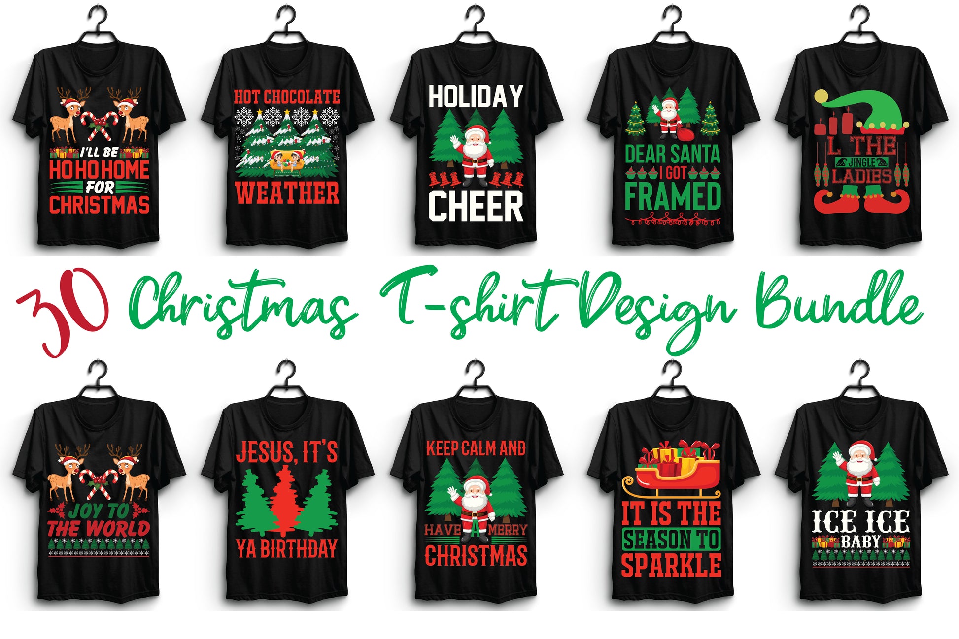 Christmas T Shirt Bundle 13 - CraftNest - Digital Crafting and Art