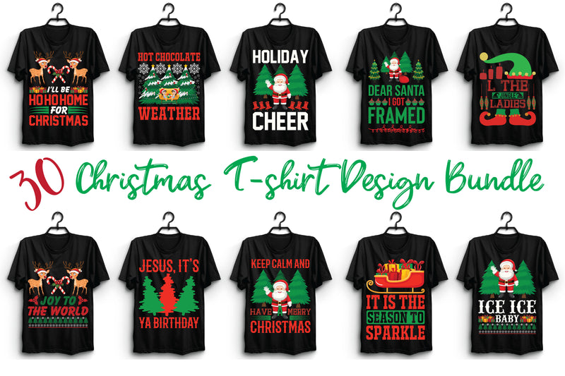 Christmas T Shirt Bundle 13 - CraftNest - Digital Crafting and Art