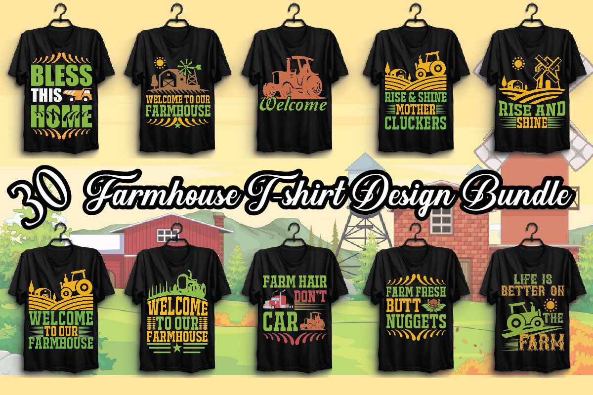 Farmhouse T Shirt Bundle 2 - CraftNest - Digital Crafting and Art