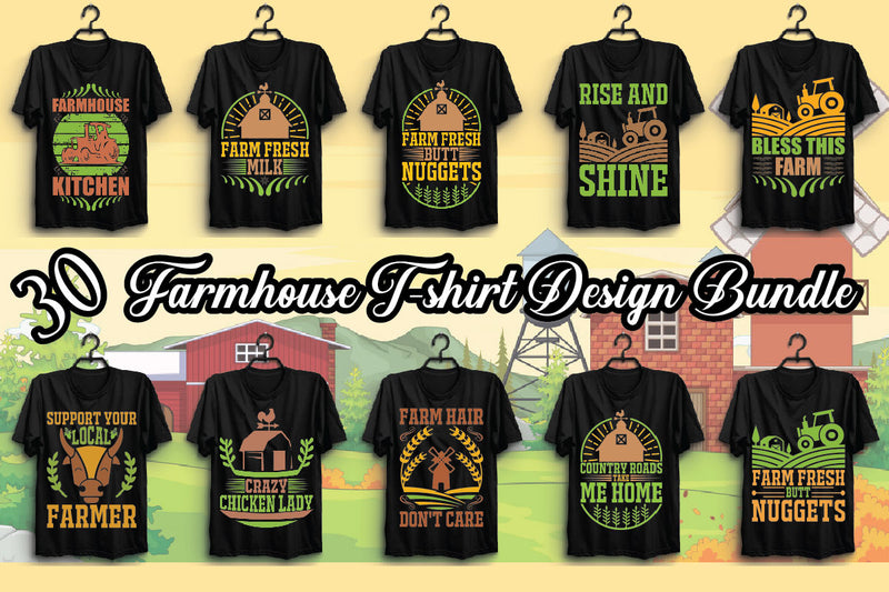 Farmhouse T Shirt Bundle 5 - CraftNest - Digital Crafting and Art