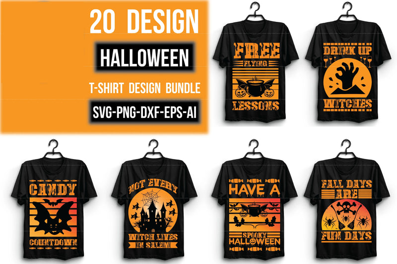 Halloween T-Shirt SVG Bundle 5 - CraftNest - Digital Crafting and Art