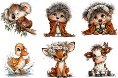 Baby Animal Clipart Bundle - CraftNest - Digital Crafting and Art