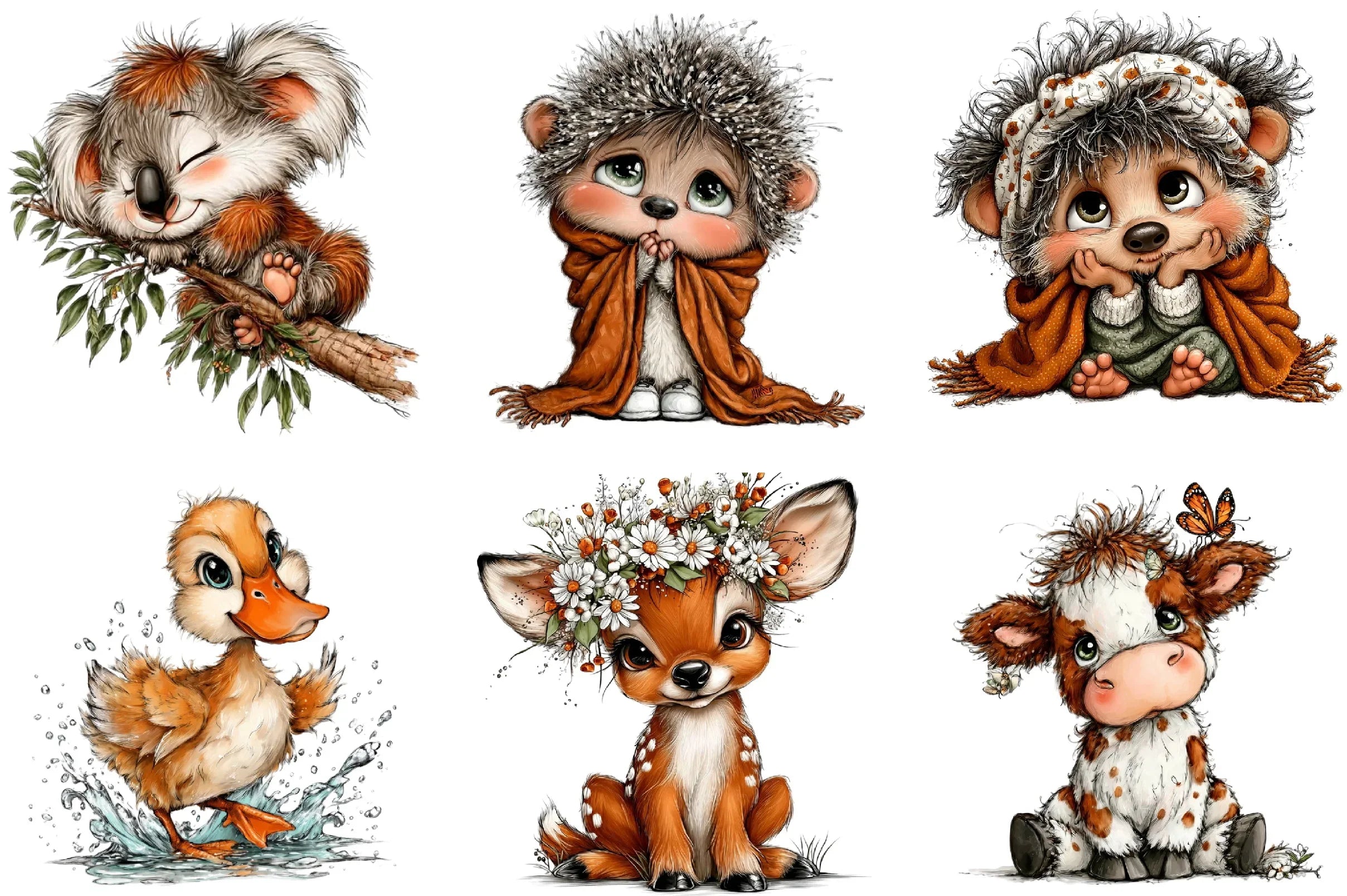 Baby Animal Clipart Bundle - CraftNest - Digital Crafting and Art