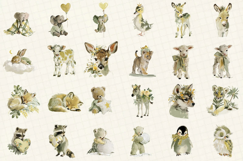 Baby Animals Clipart Bundle - CraftNest - Digital Crafting and Art