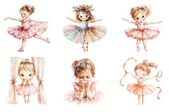 Baby Ballerina Girls Clipart Bundle - CraftNest - Digital Crafting and Art