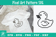 Baby Duck Pixel Art Pattern Clipart Bundle - CraftNest - Digital Crafting and Art