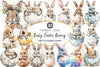 Baby Easter Bunny Clipart Bundle