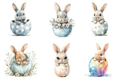 Baby Easter Bunny Clipart Bundle - CraftNest - Digital Crafting and Art