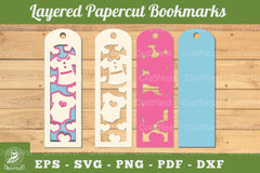Baby Girl Papercut Bookmark SVG Clipart - CraftNest - Digital Crafting and Art