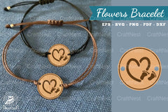 Baby Love Lasercut Bracelet Design - CraftNest - Digital Crafting and Art