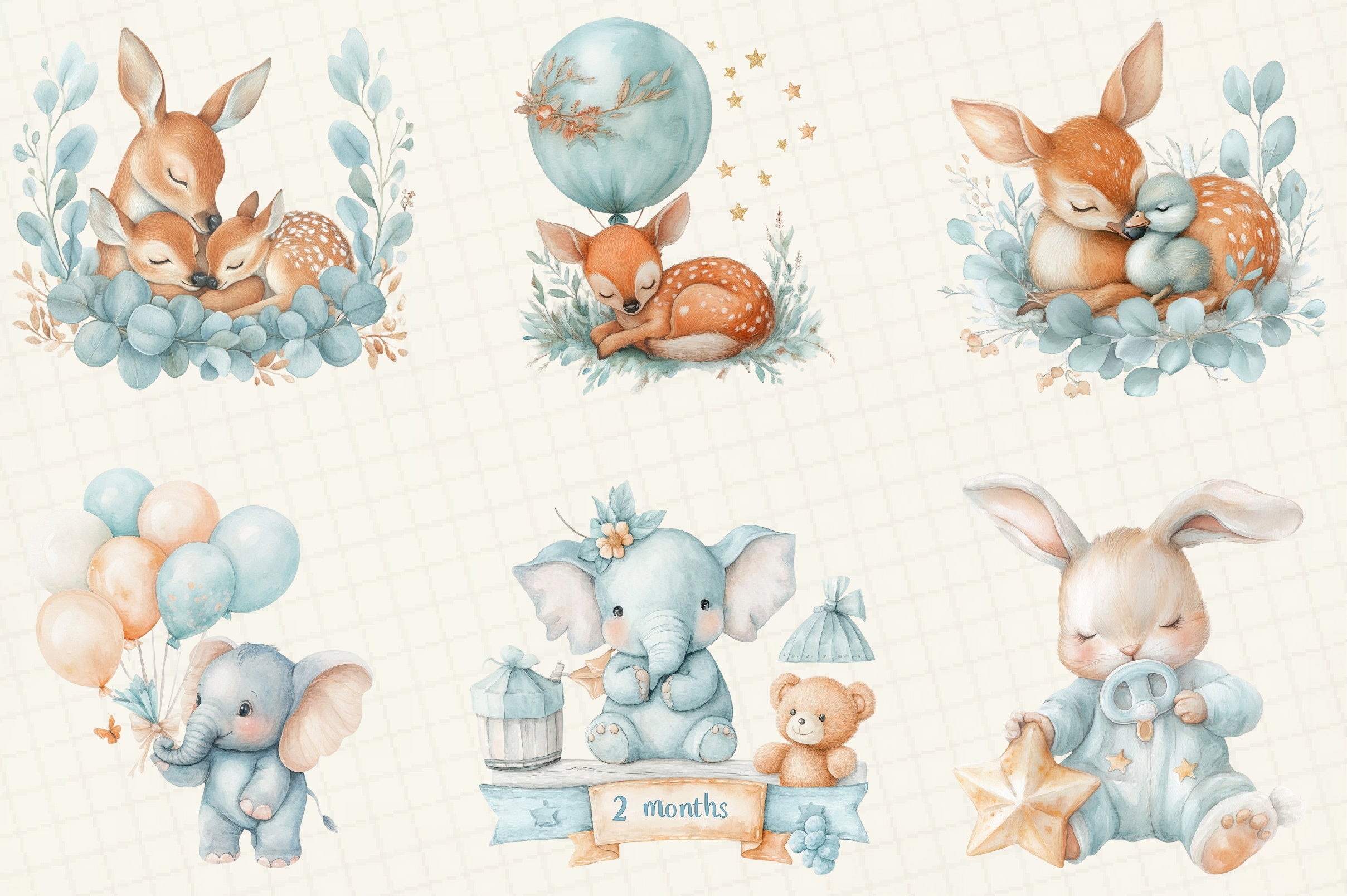 Baby Milestone Clipart Bundle