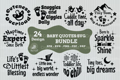 Baby Quotes SVG Bundle - CraftNest - Digital Crafting and Art