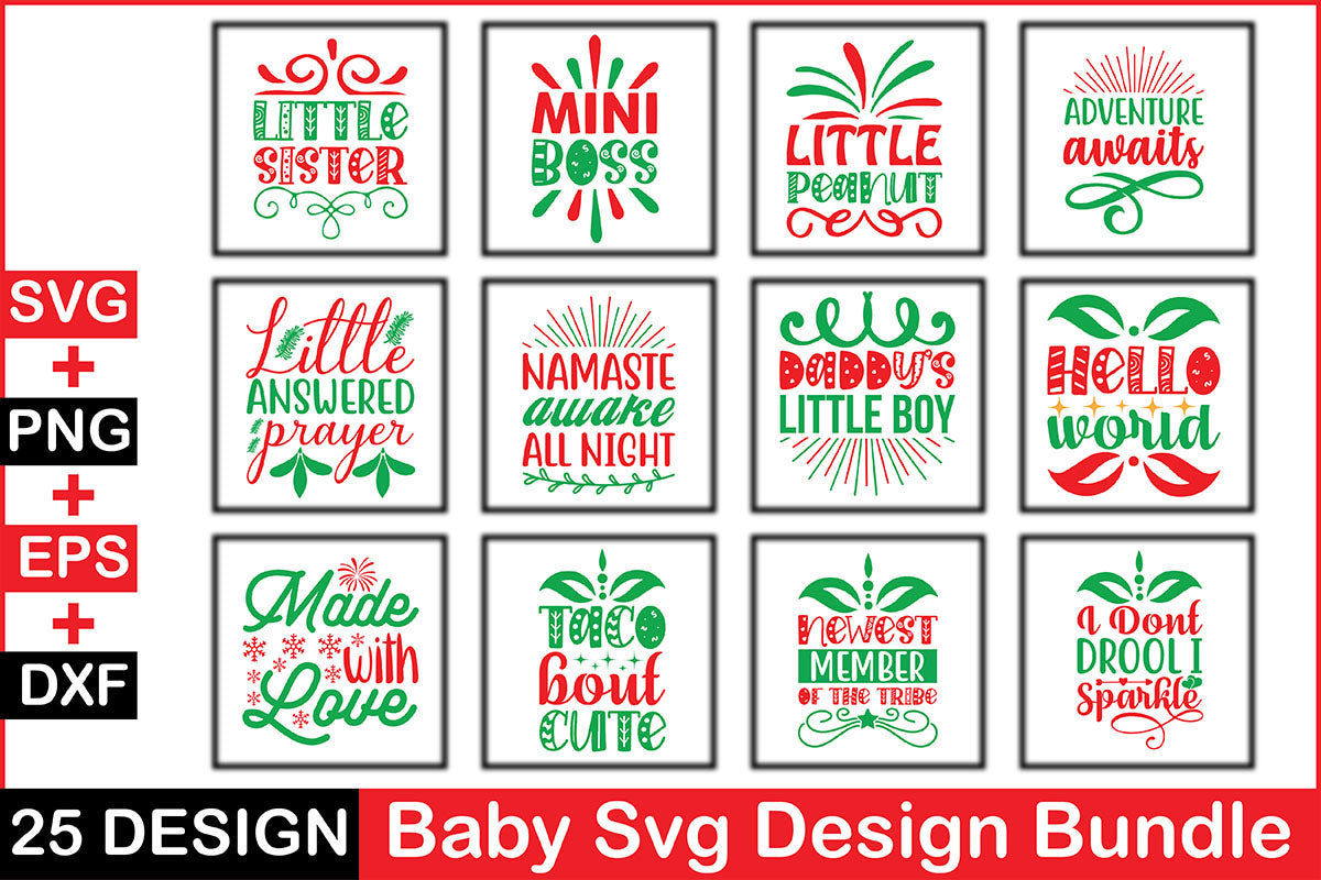 Baby SVG Bundle 14 - CraftNest - Digital Crafting and Art
