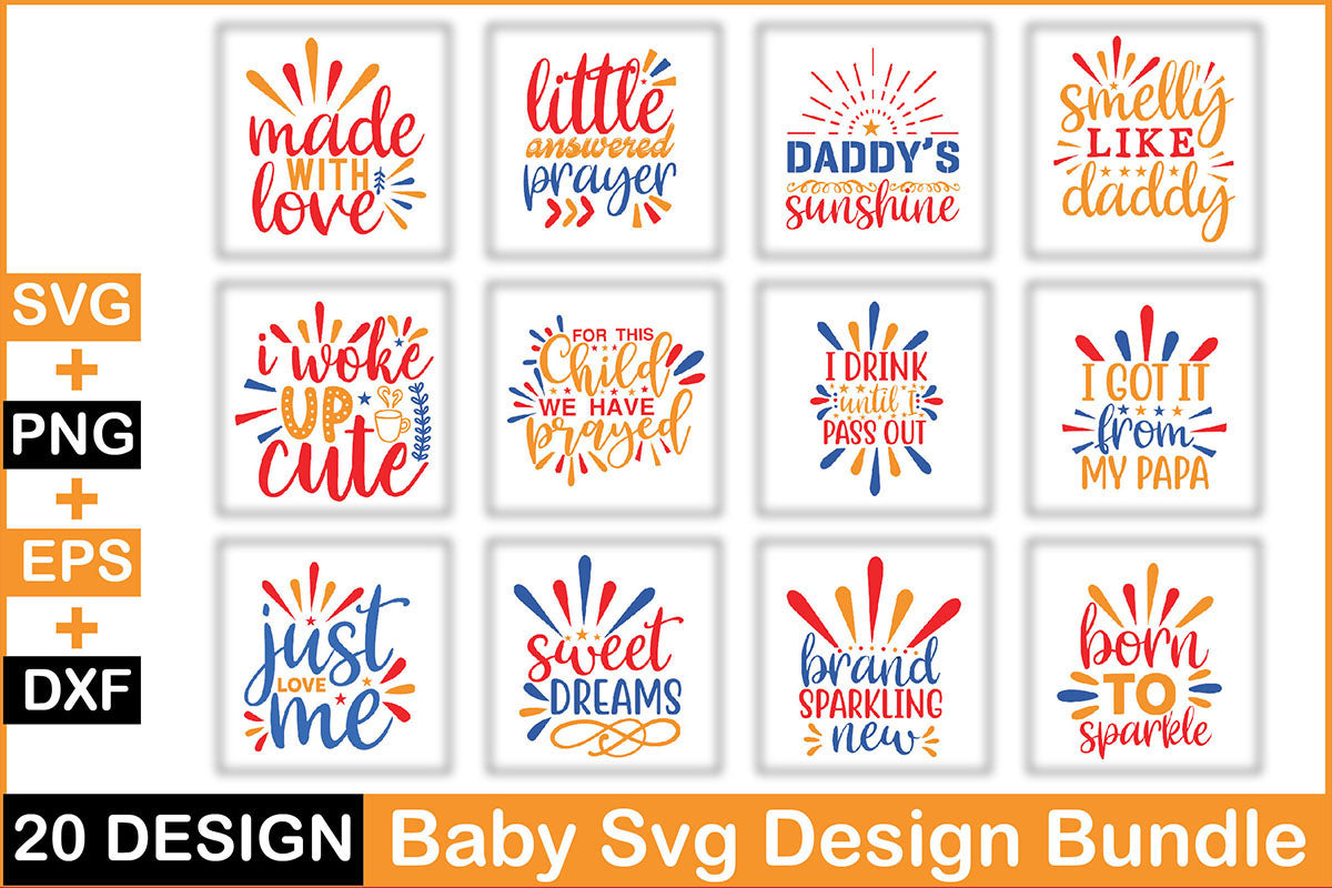 Baby 20 SVG Bundle 1 - CraftNest - Digital Crafting and Art