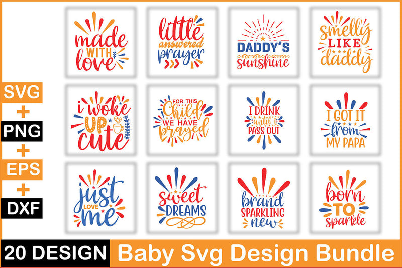 Baby 20 SVG Bundle 1 - CraftNest - Digital Crafting and Art