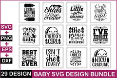 Baby SVG Bundle 16 - CraftNest - Digital Crafting and Art