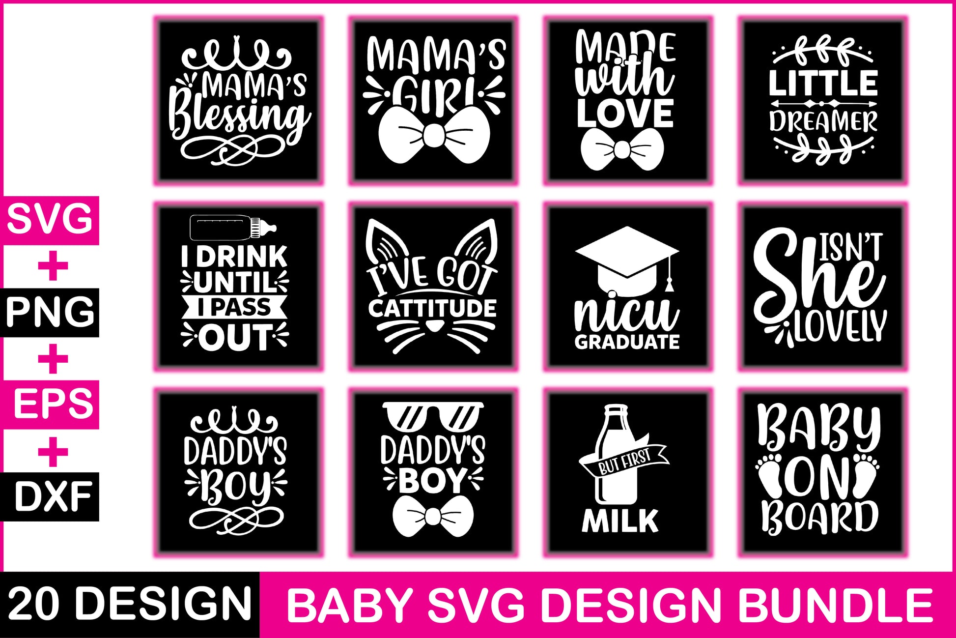 Baby 20 SVG Bundle - CraftNest - Digital Crafting and Art