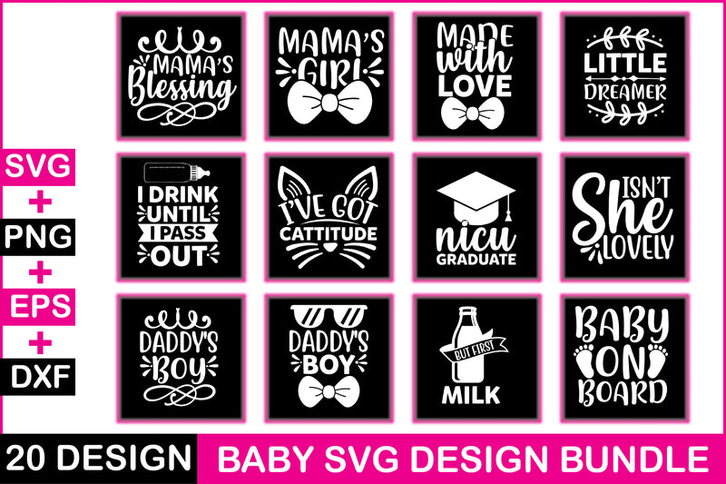 Baby 20 SVG Bundle - CraftNest - Digital Crafting and Art