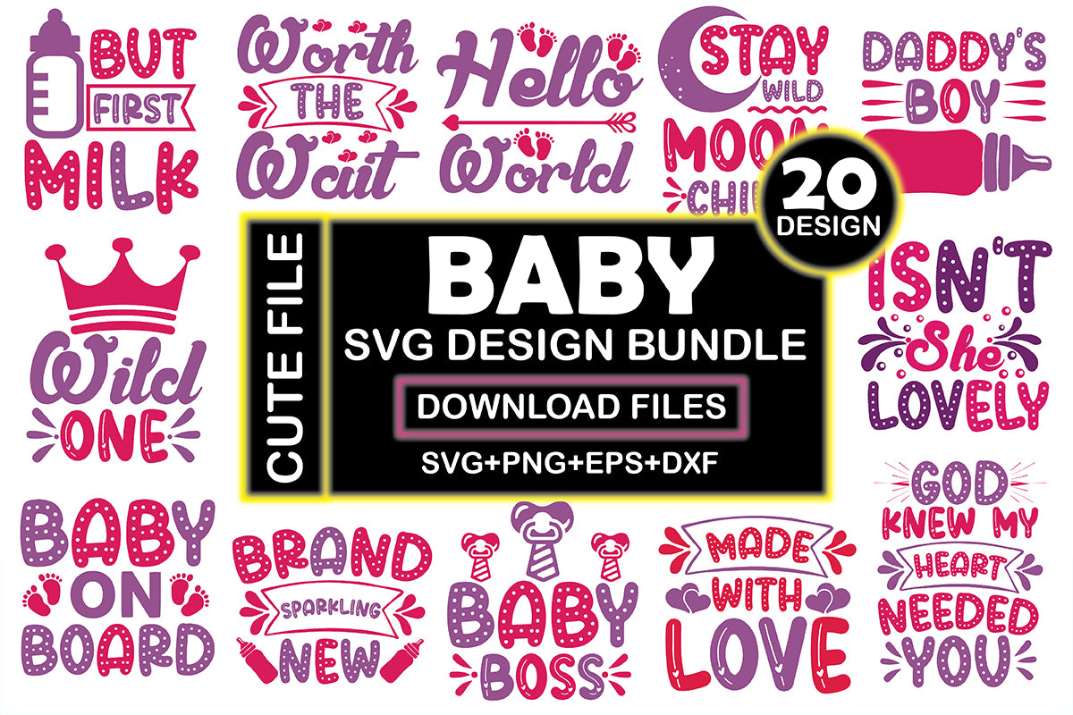 Baby SVG Bundle 11 - CraftNest - Digital Crafting and Art