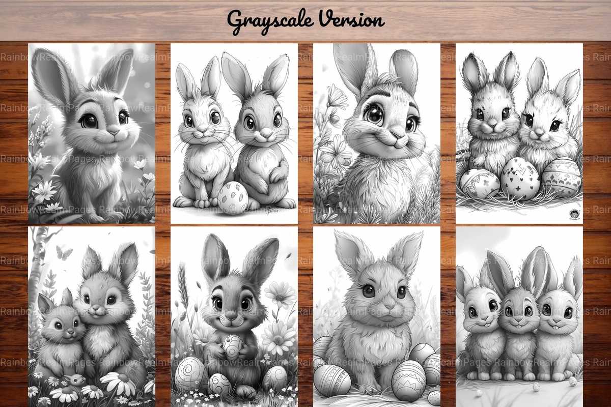 Easter Bunnies Coloring Books - CraftNest