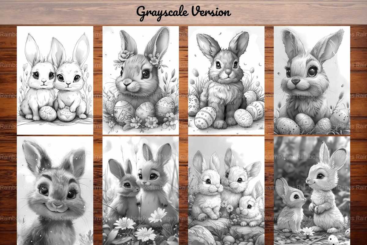 Easter Bunnies Coloring Books - CraftNest