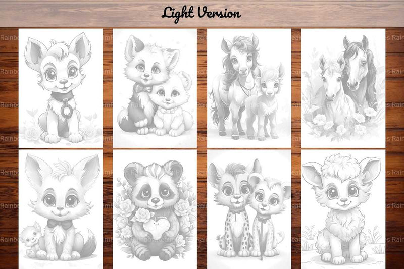 Baby Animals Valentines Day Coloring Books - CraftNest