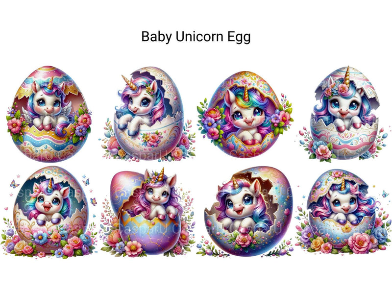 Baby Unicorn Egg - CraftNest - Digital Crafting and Art