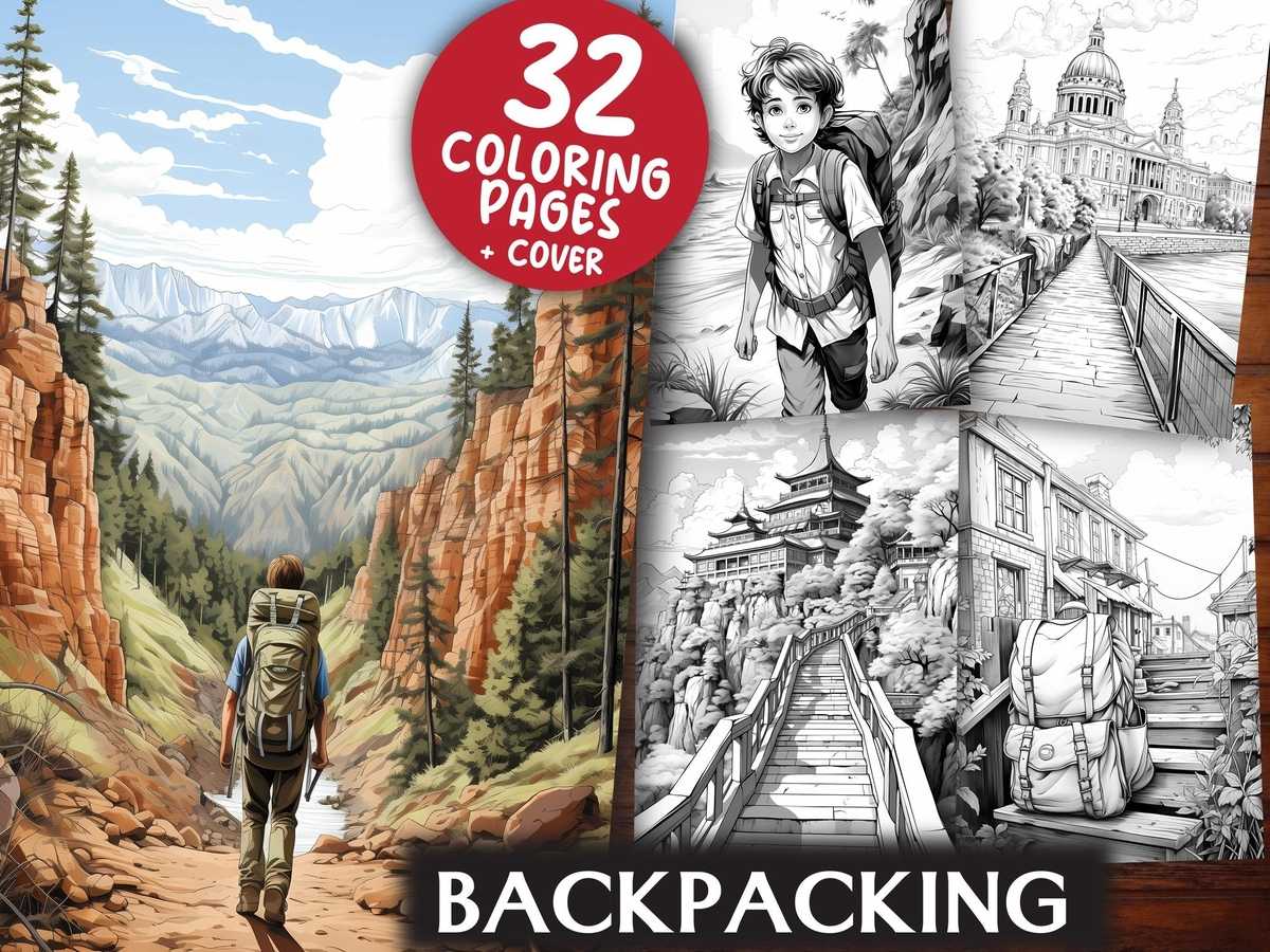 Backpacking Coloring Books - CraftNest