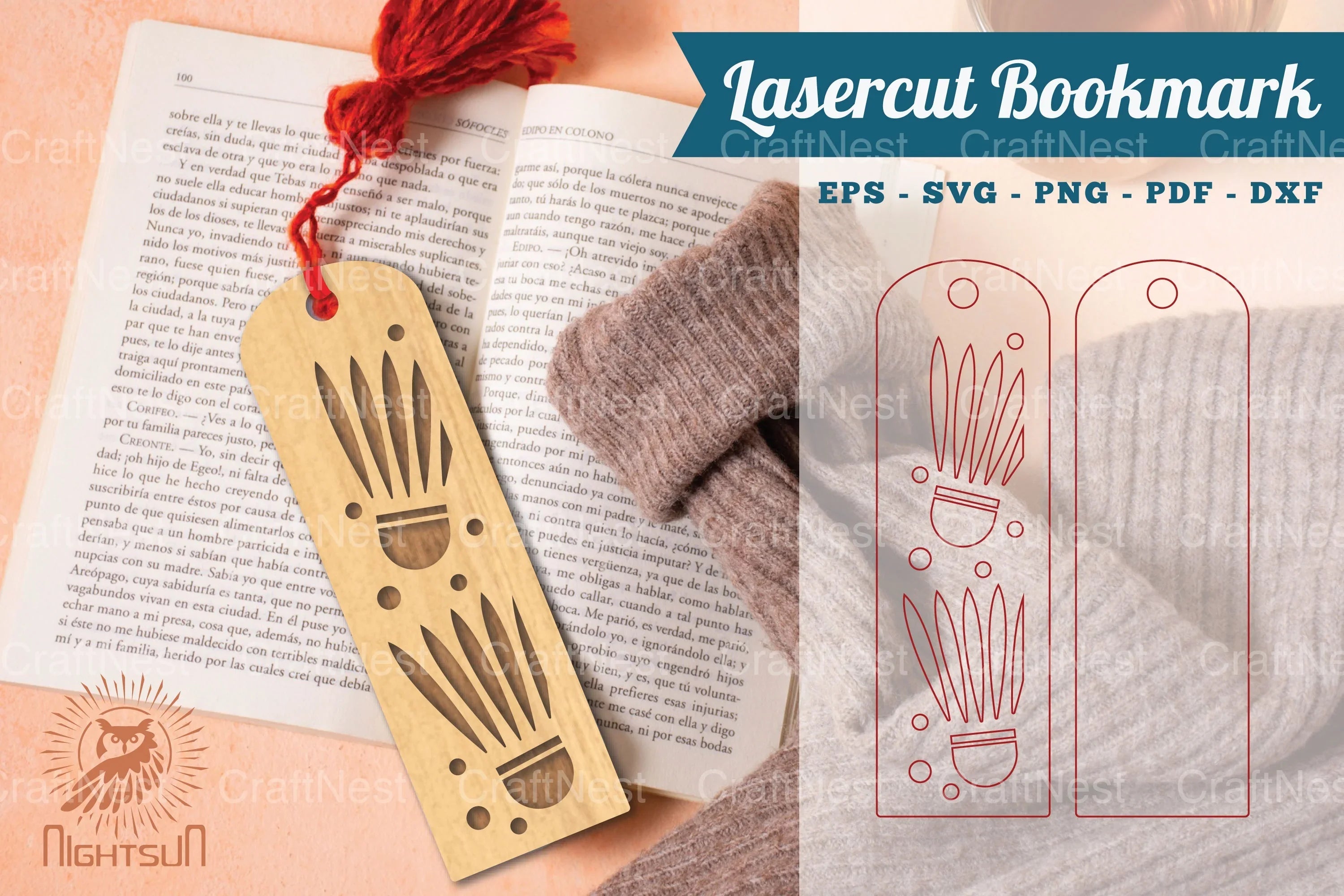 Badminton Ball Laser Cut Bookmarks Bundle - CraftNest - Digital Crafting and Art