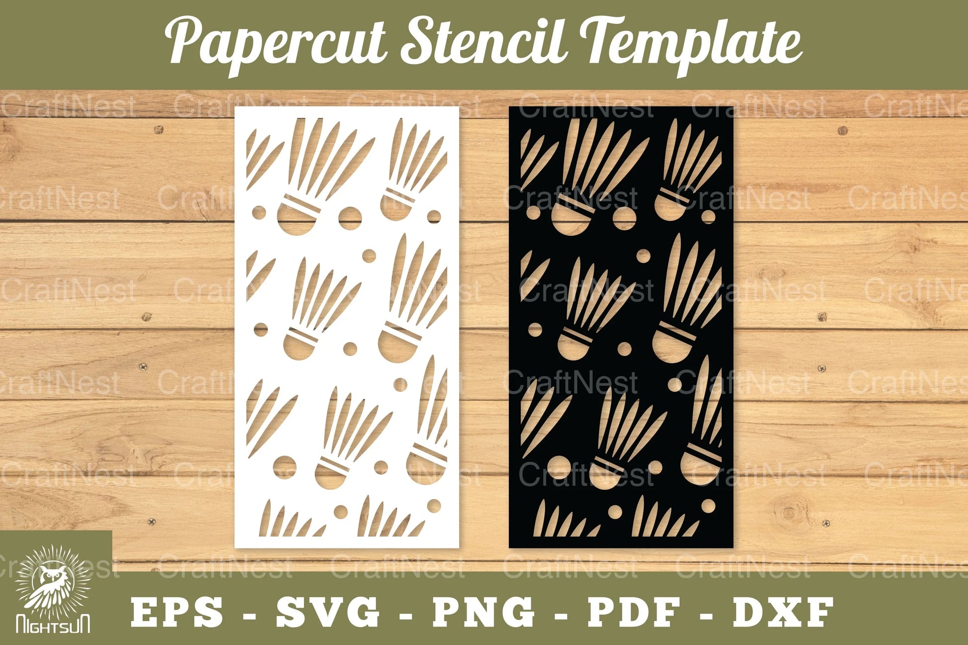 Badminton Ball Papercut Stencil Template Clipart Bundle - CraftNest - Digital Crafting and Art