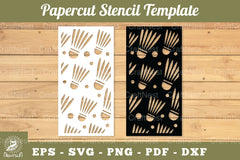 Badminton Ball Papercut Stencil Template Clipart Bundle - CraftNest - Digital Crafting and Art