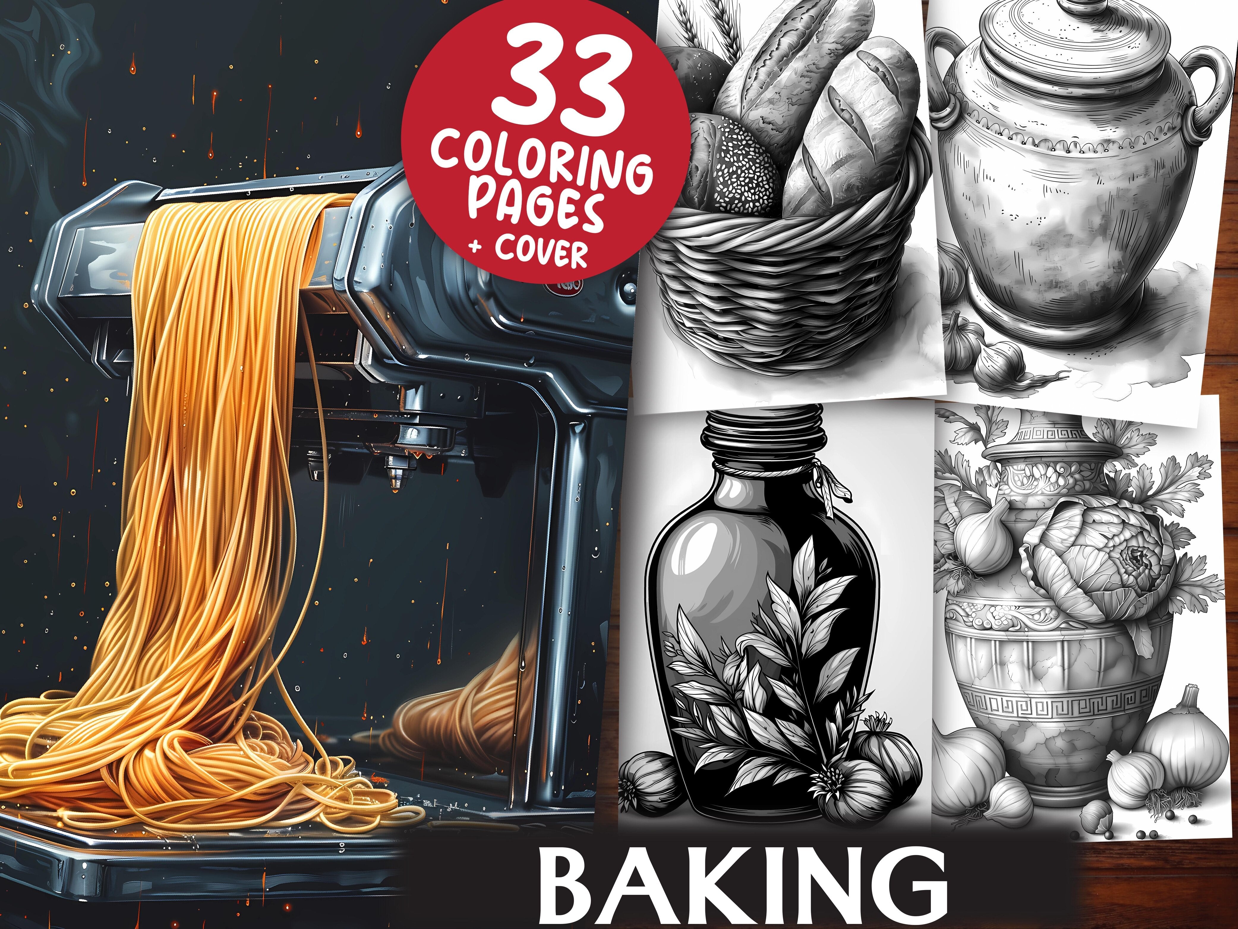 Baking Coloring Books