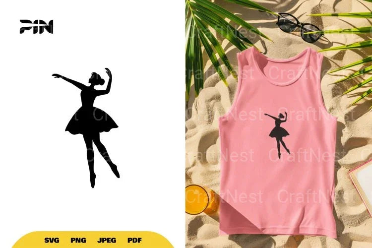 Ballerina Silhouette SVG Bundle - CraftNest - Digital Crafting and Art