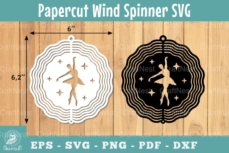 Ballet Dance Papercut Wind Spinner Clipart Bundle - CraftNest - Digital Crafting and Art