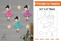 Ballet Dancer Papercut SVG Bundle - CraftNest - Digital Crafting and Art