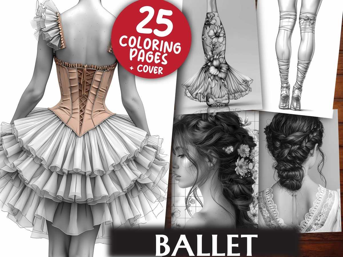 Ballet Coloring Books - CraftNest - Digital Crafting and Art