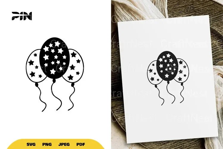 Kawaii Balloons SVG Bundle - CraftNest - Digital Crafting and Art