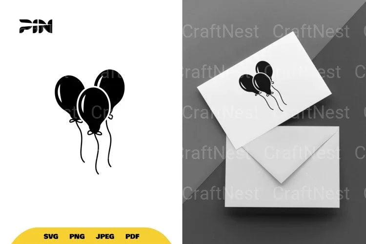 Balloons Party SVG Bundle - CraftNest - Digital Crafting and Art