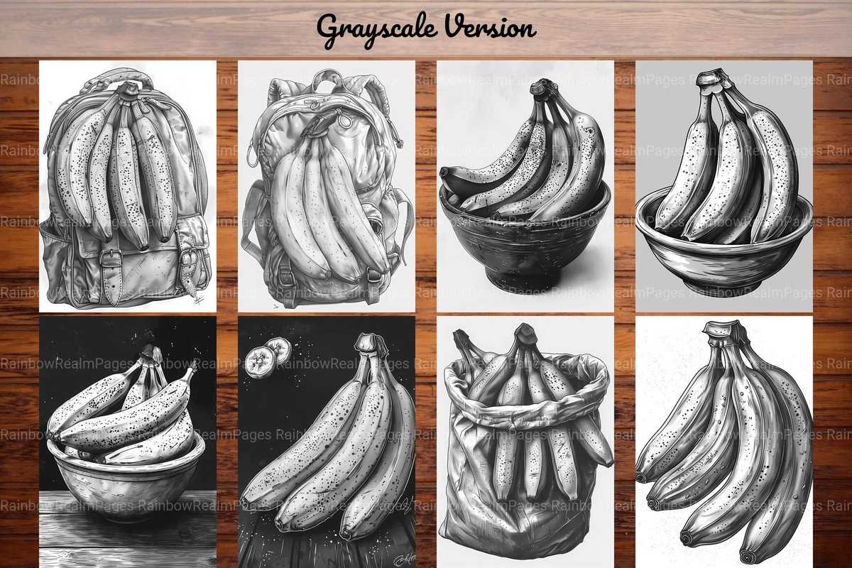 Banana Coloring Books - CraftNest - Digital Crafting and Art