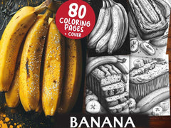 Banana Coloring Books - CraftNest - Digital Crafting and Art