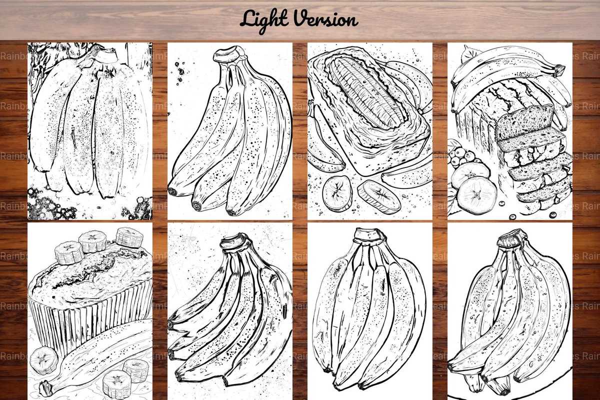 Banana Coloring Books - CraftNest - Digital Crafting and Art